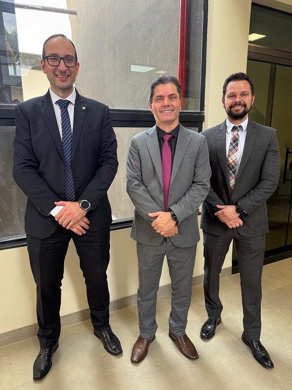 Dr Pedro Paulo com prefeito de Maracaju e Dr Gustavo