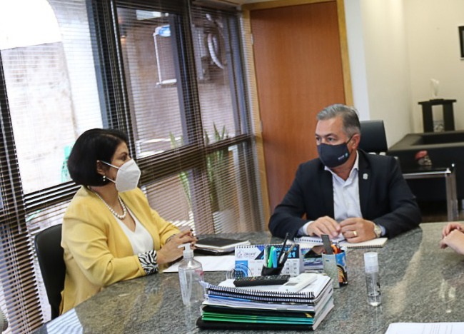 Dra Patricia e secretario Sejusp